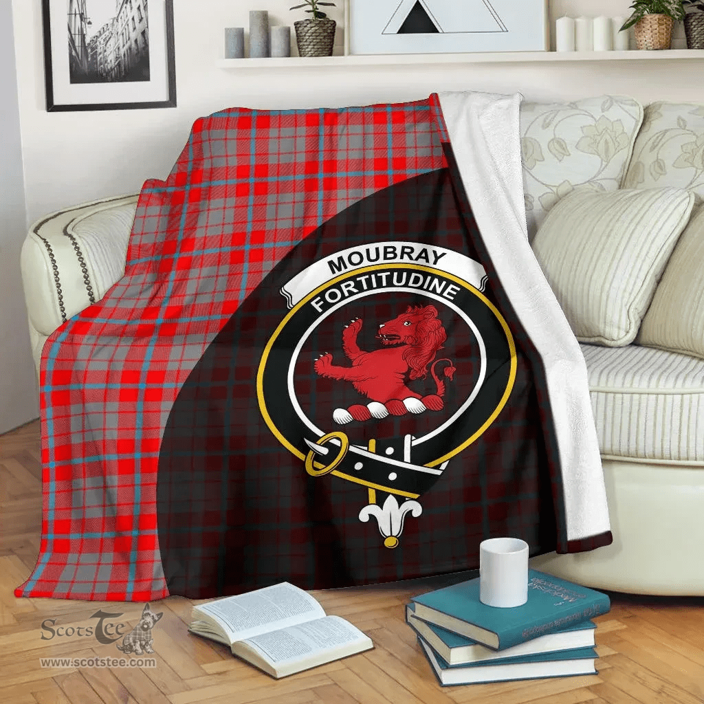 Scottish Moubray Clan Tartan Blanket - Wave Style Scottish Plaid Tartan Plaid
