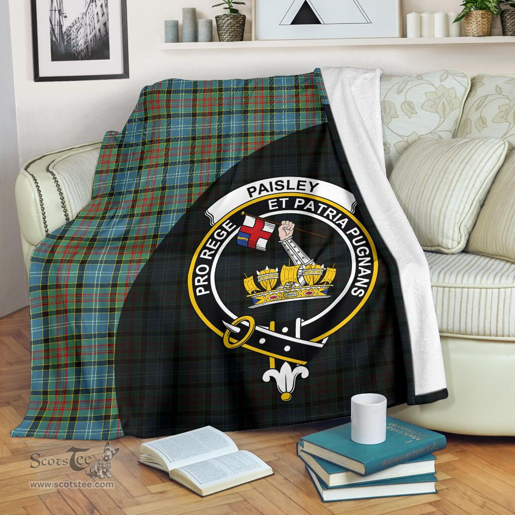 Scottish Paisley District Clan Tartan Blanket - Wave Style Scottish Plaid Tartan Plaid