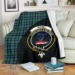 Scottish Rose Hunting Ancient Clan Tartan Blanket - Wave Style Scottish Plaid Tartan Plaid