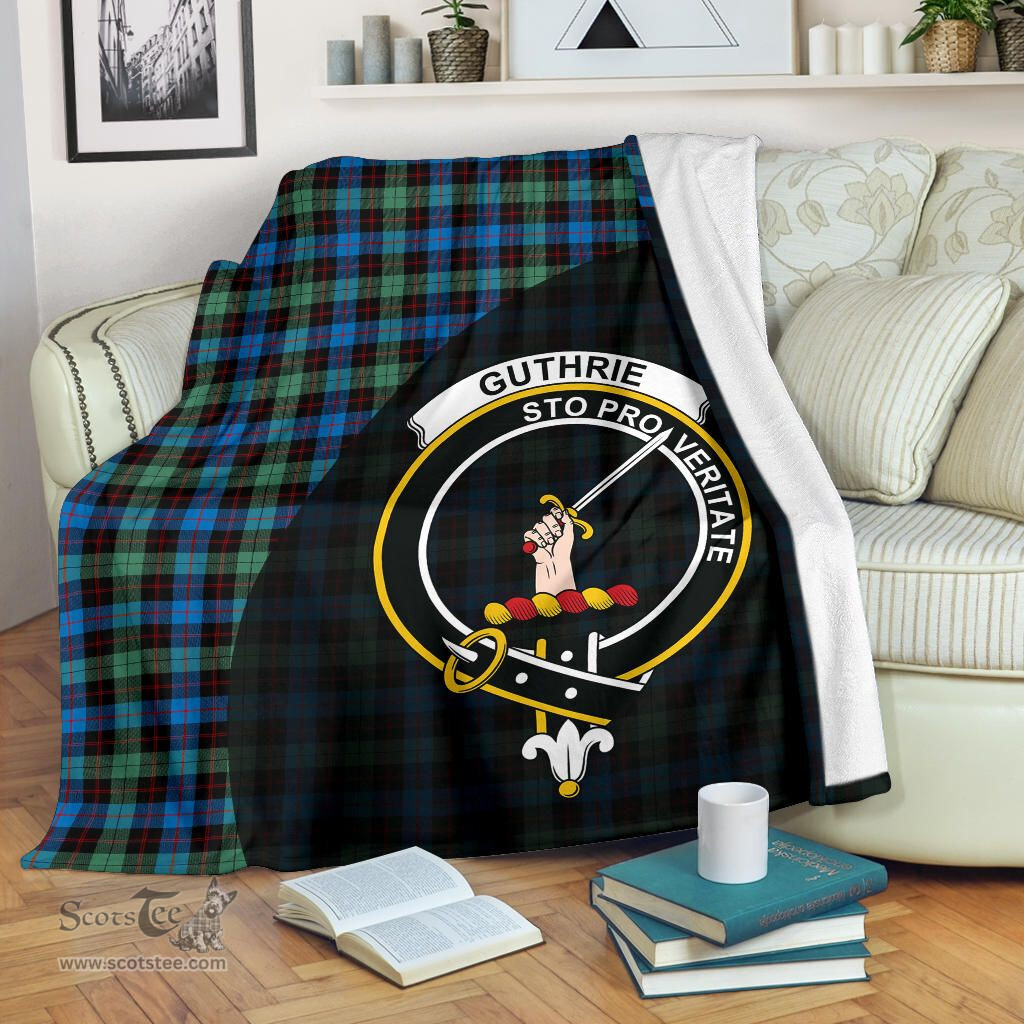 Scottish Guthrie Ancient Clan Tartan Blanket - Wave Style Scottish Plaid Tartan Plaid