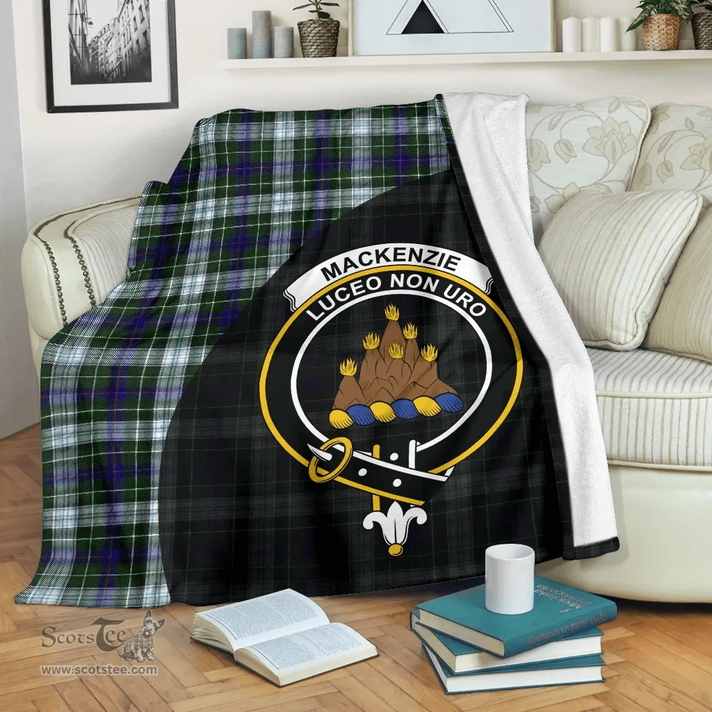 Scottish MacKenzie Dress Clan Tartan Blanket - Wave Style Scottish Plaid Tartan Plaid