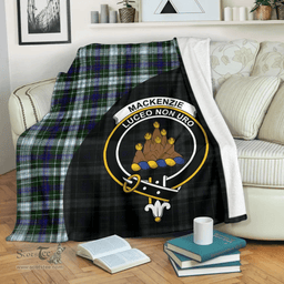 Scottish MacKenzie Dress Clan Tartan Blanket - Wave Style Scottish Plaid Tartan Plaid