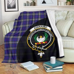 Scottish Kinnaird Clan Tartan Blanket - Wave Style Scottish Plaid Tartan Plaid