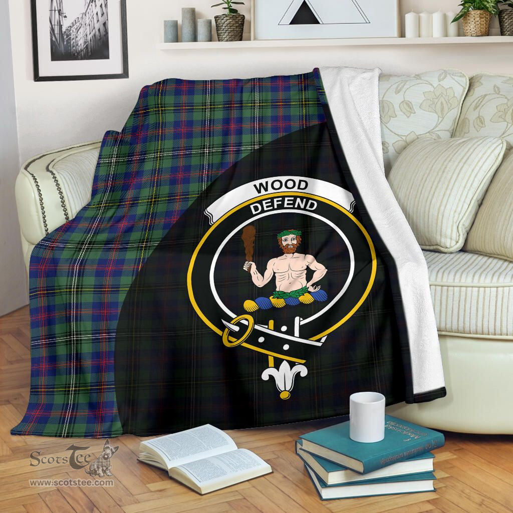 Scottish Wood Modern Clan Tartan Blanket - Wave Style Scottish Plaid Tartan Plaid
