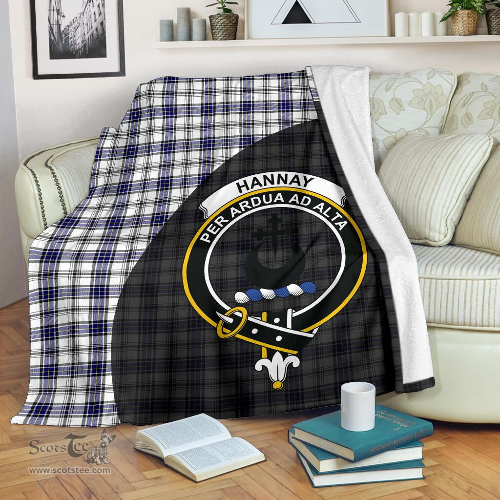 Scottish Hannay Modern Clan Tartan Blanket - Wave Style Scottish Plaid Tartan Plaid