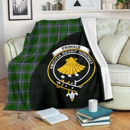 Scottish Pringle Clan Tartan Blanket - Wave Style Scottish Plaid Tartan Plaid
