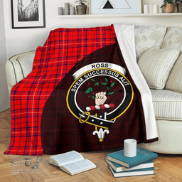 Scottish Rose Modern Clan Tartan Blanket - Wave Style Scottish Plaid Tartan Plaid