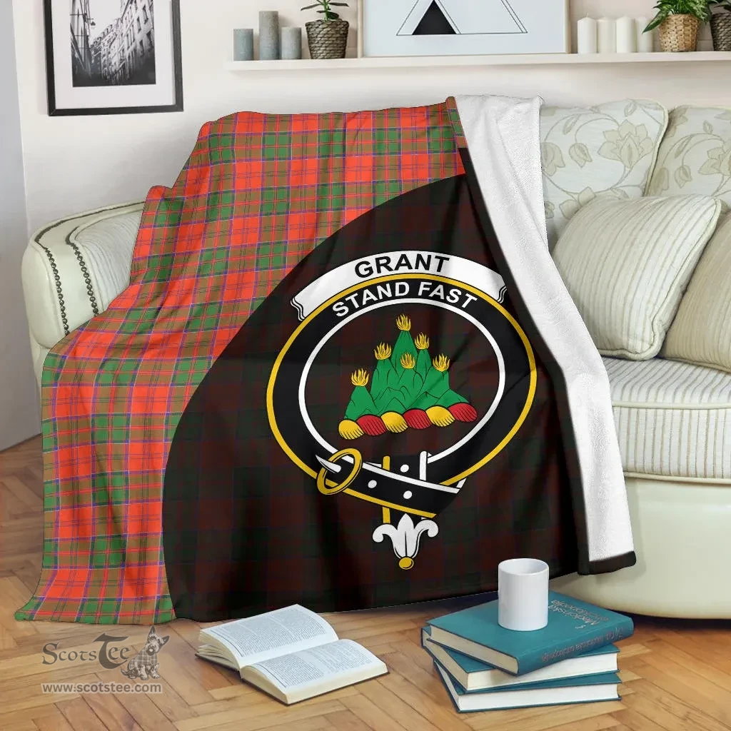 Scottish Grant Ancient Clan Tartan Blanket - Wave Style Scottish Plaid Tartan Plaid