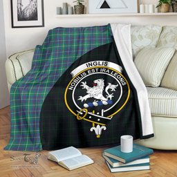 Scottish Inglis Ancient Clan Tartan Blanket - Wave Style Scottish Plaid Tartan Plaid