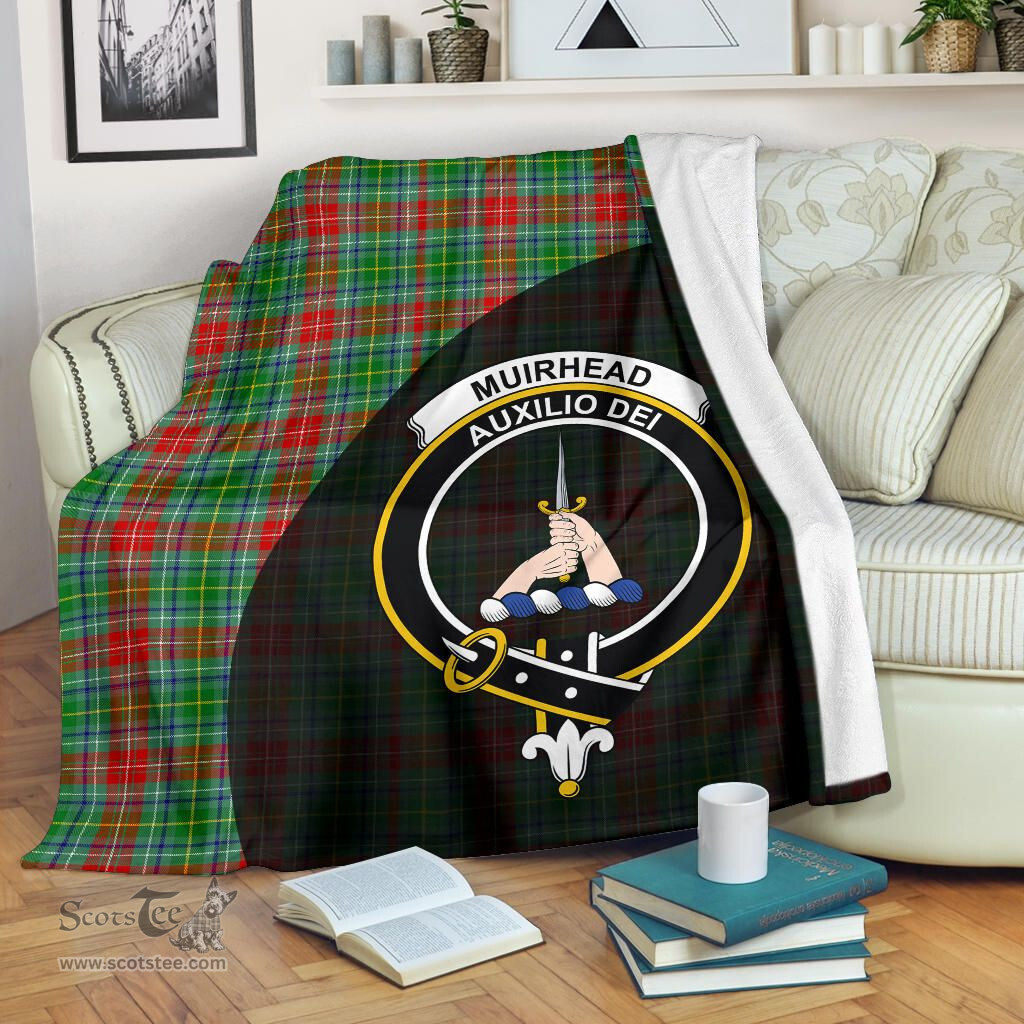 Scottish Muirhead Clan Tartan Blanket - Wave Style Scottish Plaid Tartan Plaid