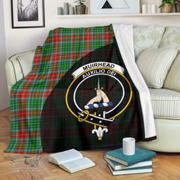 Scottish Muirhead Clan Tartan Blanket - Wave Style Scottish Plaid Tartan Plaid