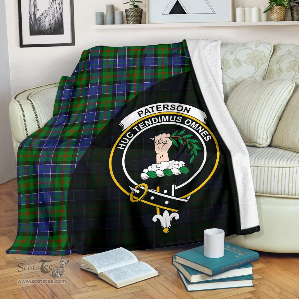 Scottish Paterson Clan Tartan Blanket - Wave Style Scottish Plaid Tartan Plaid