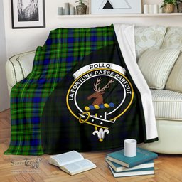 Scottish Rollo Modern Clan Tartan Blanket - Wave Style Scottish Plaid Tartan Plaid