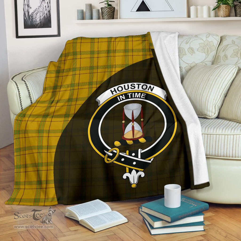 Scottish Houston Clan Tartan Blanket - Wave Style Scottish Plaid Tartan Plaid