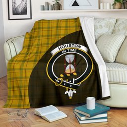 Scottish Houston Clan Tartan Blanket - Wave Style Scottish Plaid Tartan Plaid