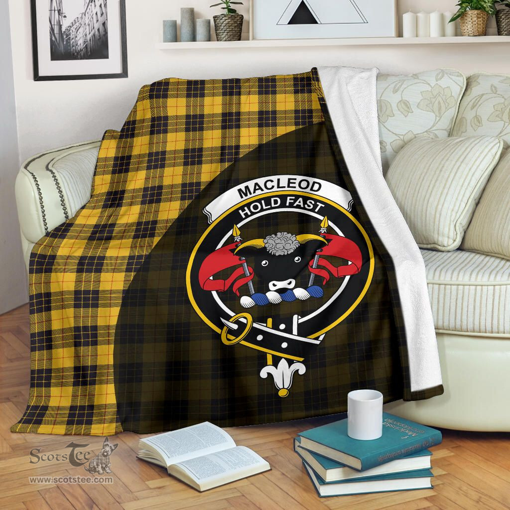 Scottish MacLeod of Lewis Ancient Clan Tartan Blanket - Wave Style Scottish Plaid Tartan Plaid