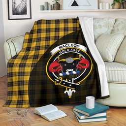 Scottish MacLeod of Lewis Ancient Clan Tartan Blanket - Wave Style Scottish Plaid Tartan Plaid