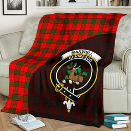 Scottish Maxwell Modern Clan Tartan Blanket - Wave Style Scottish Plaid Tartan Plaid