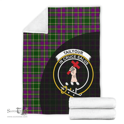 Scottish Taylor Clan Tartan Blanket - Wave Style Scottish Plaid Tartan Plaid