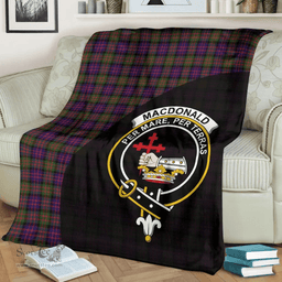 Scottish MacDonald Modern Clan Tartan Blanket - Wave Style Scottish Plaid Tartan Plaid