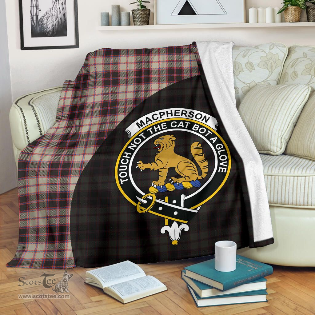 Scottish MacPherson Hunting Ancient Clan Tartan Blanket - Wave Style Scottish Plaid Tartan Plaid