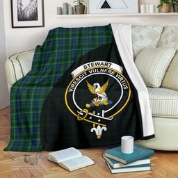 Scottish Stewart Hunting Modern Clan Tartan Blanket - Wave Style Scottish Plaid Tartan Plaid