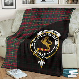 Scottish MacKintosh Hunting Modern Clan Tartan Blanket - Wave Style Scottish Plaid Tartan Plaid