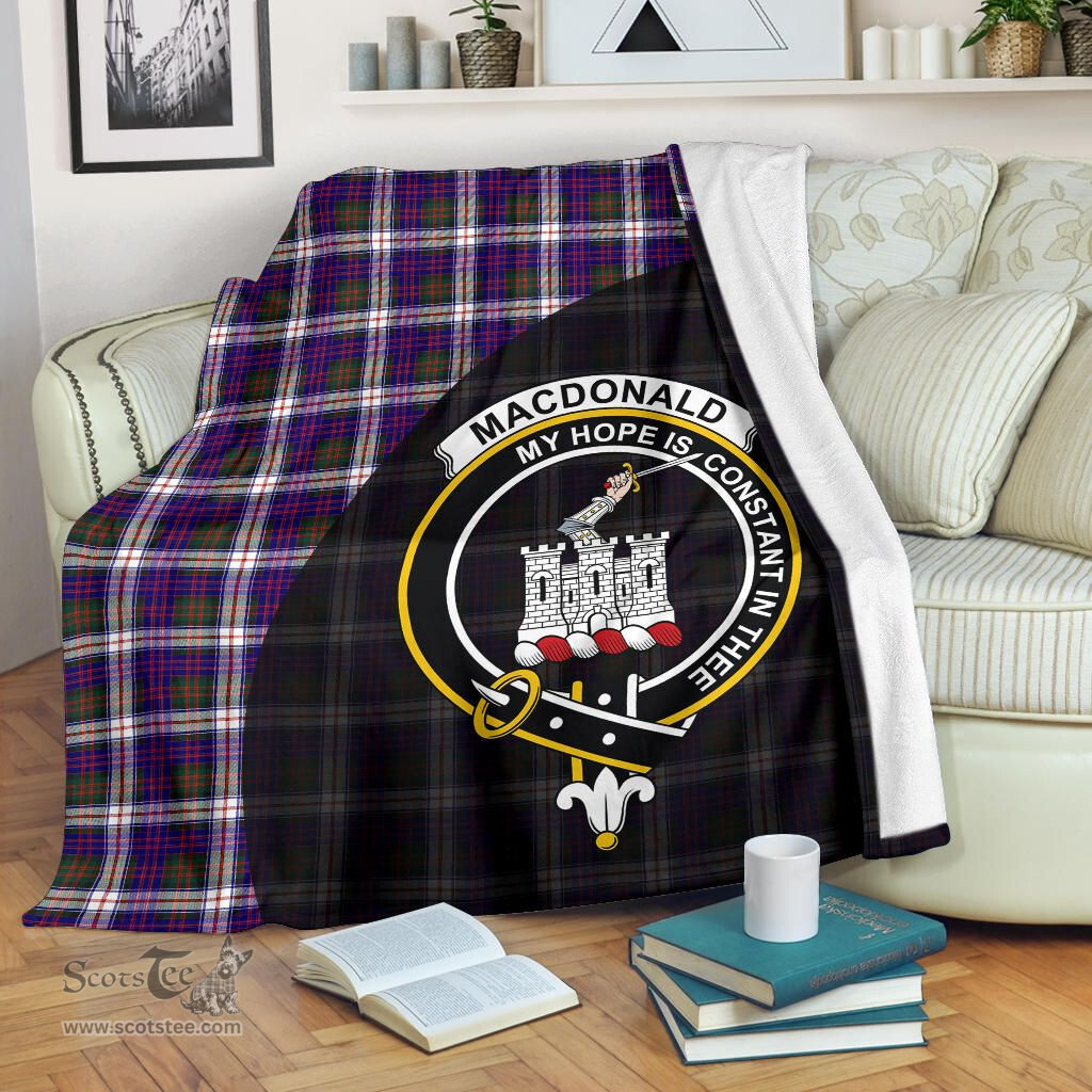 Scottish MacDonald Dress Modern Clan Tartan Blanket - Wave Style Scottish Plaid Tartan Plaid