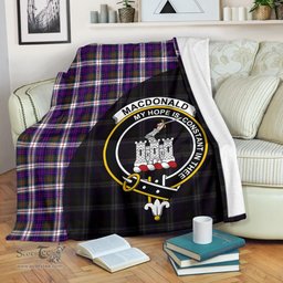 Scottish MacDonald Dress Modern Clan Tartan Blanket - Wave Style Scottish Plaid Tartan Plaid