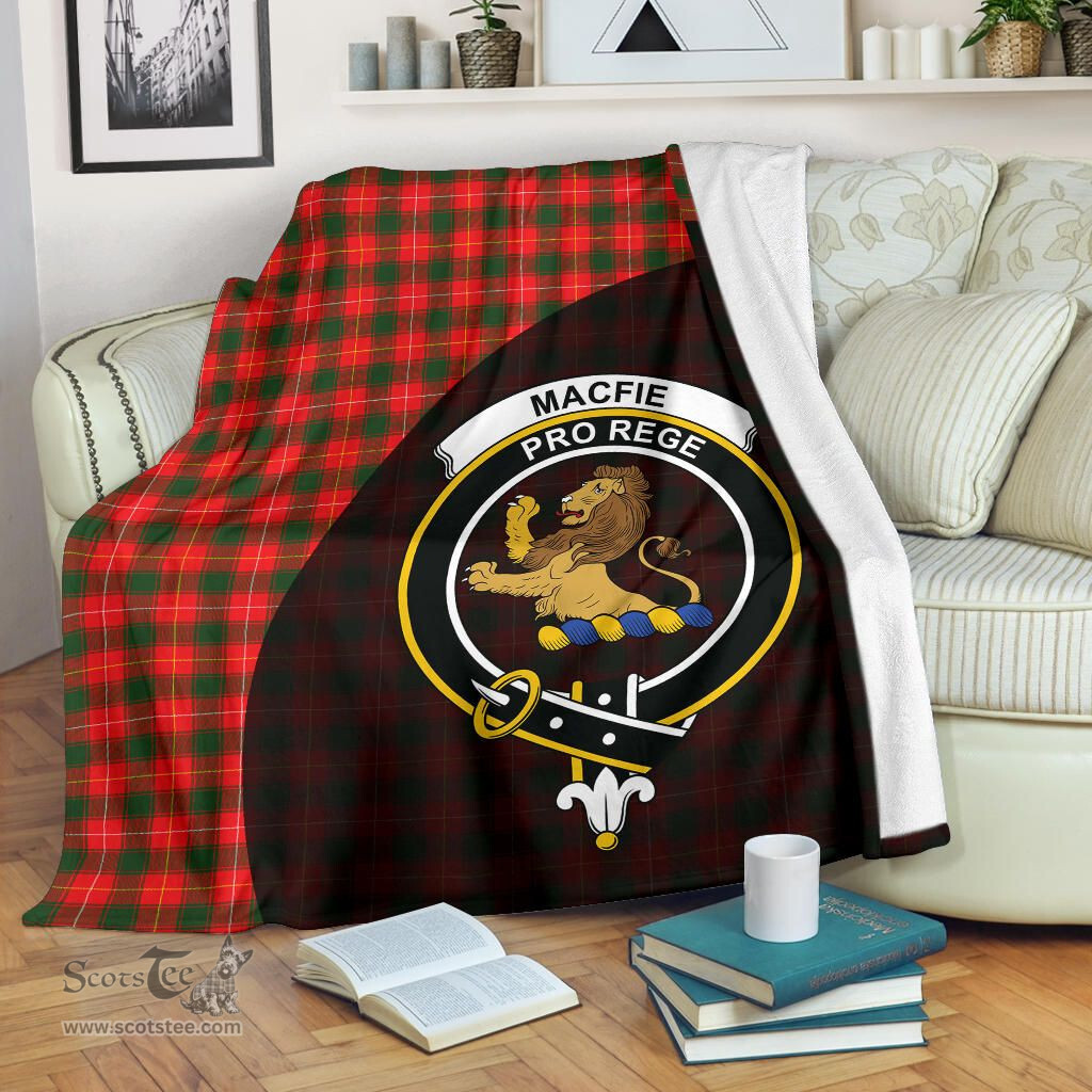 Scottish MacFie Clan Tartan Blanket - Wave Style Scottish Plaid Tartan Plaid