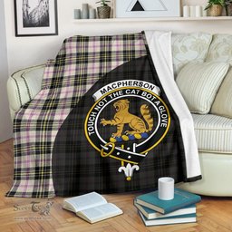 Scottish MacPherson Dress Ancient Clan Tartan Blanket - Wave Style Scottish Plaid Tartan Plaid