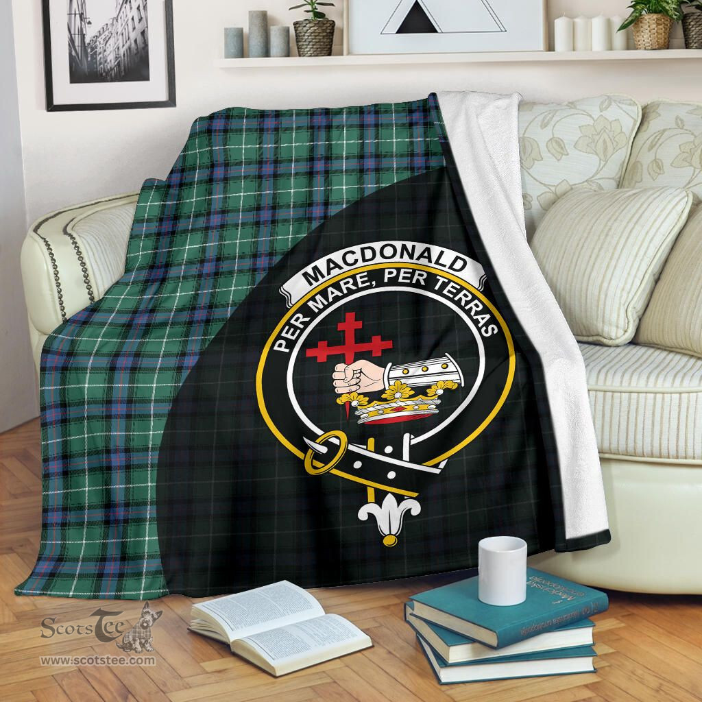 Scottish MacDonald of the Isles Hunting Ancient Clan Tartan Blanket - Wave Style Scottish Plaid Tartan Plaid