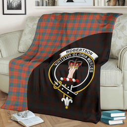 Scottish Robertson Ancient Clan Tartan Blanket - Wave Style Scottish Plaid Tartan Plaid