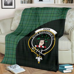 Scottish Ross Hunting Ancient Clan Tartan Blanket - Wave Style Scottish Plaid Tartan Plaid