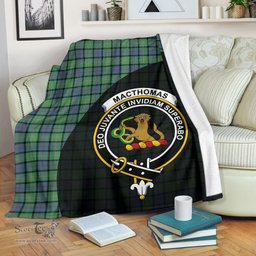 Scottish MacThomas Ancient Clan Tartan Blanket - Wave Style Scottish Plaid Tartan Plaid