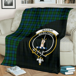 Scottish MacKay Modern Clan Tartan Blanket - Wave Style Scottish Plaid Tartan Plaid