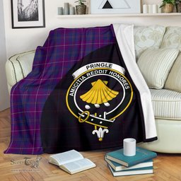 Scottish Pride of Glencoe Clan Tartan Blanket - Wave Style Scottish Plaid Tartan Plaid
