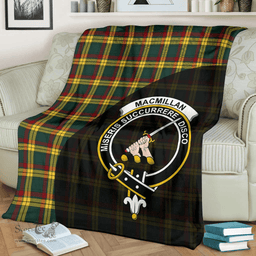 Scottish MacMillan Old Modern Clan Tartan Blanket - Wave Style Scottish Plaid Tartan Plaid