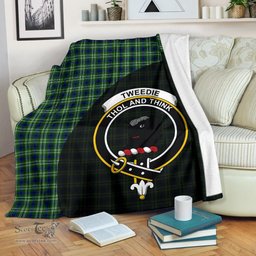 Scottish Tweedside District Clan Tartan Blanket - Wave Style Scottish Plaid Tartan Plaid