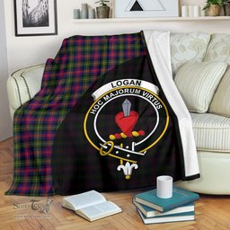 Scottish Logan Modern Clan Tartan Blanket - Wave Style Scottish Plaid Tartan Plaid