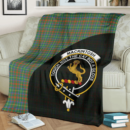 Scottish MacKintosh Hunting Ancient Clan Tartan Blanket - Wave Style Scottish Plaid Tartan Plaid
