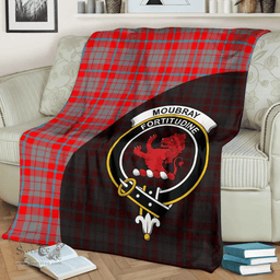 Scottish Moubray Clan Tartan Blanket - Wave Style Scottish Plaid Tartan Plaid