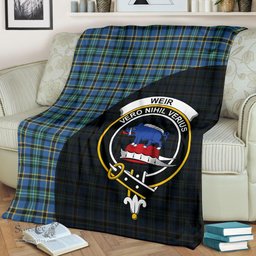 Scottish Weir Ancient Clan Tartan Blanket - Wave Style Scottish Plaid Tartan Plaid