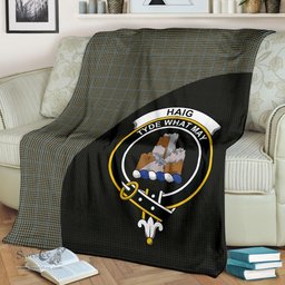 Scottish Haig Check Clan Tartan Blanket - Wave Style Scottish Plaid Tartan Plaid