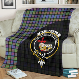 Scottish MacDonald Ancient Clan Tartan Blanket - Wave Style Scottish Plaid Tartan Plaid