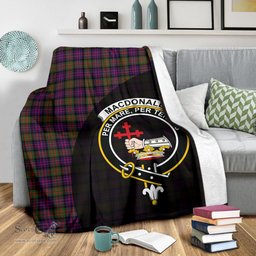 Scottish MacDonald Modern Clan Tartan Blanket - Wave Style Scottish Plaid Tartan Plaid