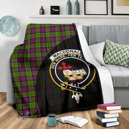Scottish MacDonald of Clanranald Clan Tartan Blanket - Wave Style Scottish Plaid Tartan Plaid
