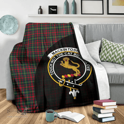 Scottish MacKintosh Hunting Modern Clan Tartan Blanket - Wave Style Scottish Plaid Tartan Plaid