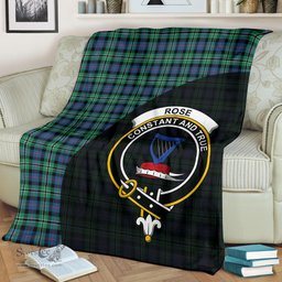Scottish Rose Hunting Ancient Clan Tartan Blanket - Wave Style Scottish Plaid Tartan Plaid
