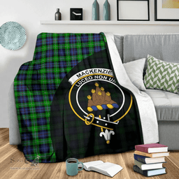 Scottish MacKenzie Clan Tartan Blanket - Wave Style Scottish Plaid Tartan Plaid